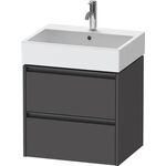 Duravit Waschtischunterbau Ketho.2 584x549x460mm graphit matt