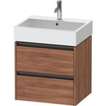 Duravit Waschtischunterbau Ketho.2 584x549x460mm nussbaum natur