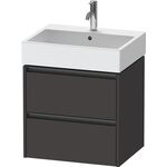 Duravit Waschtischunterbau Ketho.2 584x549x460mm graphit supermatt