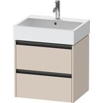 Duravit Waschtischunterbau Ketho.2 584x549x460mm taupe supermatt