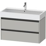 Duravit Waschtischunterbau Ketho.2 984x549x460mm betongrau matt