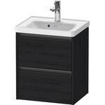 Duravit Waschtischunterbau Ketho.2 484x549x375mm eiche schwarz