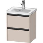 Duravit Waschtischunterbau Ketho.2 484x549x375mm taupe matt