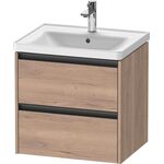 Duravit Waschtischunterbau Ketho.2 584x549x455mm eiche schwarz