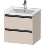 Duravit Waschtischunterbau Ketho.2 584x549x455mm taupe supermatt
