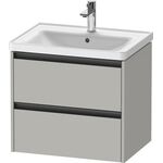 Duravit Waschtischunterbau Ketho.2 634x549x455mm betongrau matt