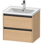 Duravit Waschtischunterbau Ketho.2 634x549x455mm eiche natur