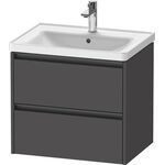 Duravit Waschtischunterbau Ketho.2 634x549x455mm graphit matt