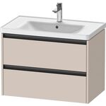 Duravit Waschtischunterbau Ketho.2 784x549x455mm taupe matt