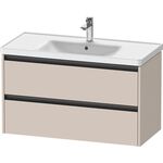 Duravit Waschtischunterbau Ketho.2 984x549x455mm taupe matt