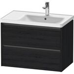Duravit Waschtischunterbau Ketho.2 784x549x455mm eiche schwarz