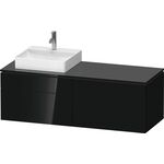 Duravit Waschtischunterbau L-CUBE 1420x482x550mm sw hgl o ES