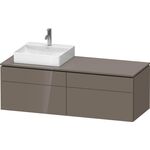 Duravit Waschtischunterbau L-CUBE 1420x482x550mm fla gr hgl o ES