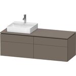 Duravit Waschtischunterbau L-CUBE 1420x482x550mm fla gr sdm o ES