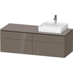 Duravit Waschtischunterbau L-CUBE 1420x482x550mm fla gr hgl o ES