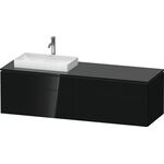 Duravit Waschtischunterbau L-CUBE 1620x482x550mm sw hgl o ES