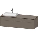 Duravit Waschtischunterbau L-CUBE 1620x482x550mm fla gr sdm o ES