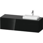 Duravit Waschtischunterbau L-CUBE 1620x482x550mm sw hgl o ES