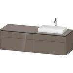 Duravit Waschtischunterbau L-CUBE 1620x482x550mm fla gr hgl o ES