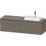 Duravit Waschtischunterbau L-CUBE 1620x482x550mm fla gr sdm o ES
