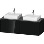 Duravit Waschtischunterbau L-CUBE 1420x482x550mm sw hgl o ES
