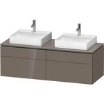 Duravit Waschtischunterbau L-CUBE 1420x482x550mm fla gr hgl o ES