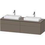 Duravit Waschtischunterbau L-CUBE 1620x482x550mm fla gr sdm o ES