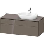Duravit Waschtischunterbau L-CUBE 1220x482x550mm fla gr hgl o ES