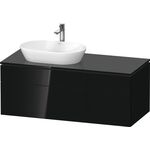 Duravit Waschtischunterbau L-CUBE 1220x482x550mm sw hgl o ES