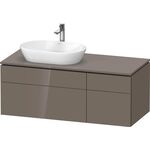 Duravit Waschtischunterbau L-CUBE 1220x482x550mm fla gr hgl o ES