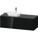 Duravit Waschtischunterbau L-CUBE 1420x482x550mm sw hgl o ES
