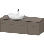 Duravit Waschtischunterbau L-CUBE 1420x482x550mm fla gr sdm o ES