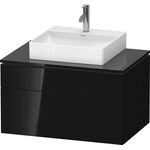 Duravit Waschtischunterbau L-CUBE 820x482x550mm sw hgl o ES