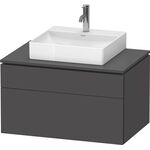 Duravit Waschtischunterbau L-CUBE 820x482x550mm gra ma o ES