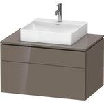 Duravit Waschtischunterbau L-CUBE 820x482x550mm fla gr hgl o ES