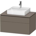 Duravit Waschtischunterbau L-CUBE 820x482x550mm fla gr sdm o ES