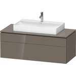 Duravit Waschtischunterbau L-CUBE 1220x482x550mm fla gr hgl o ES