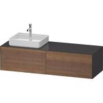 Duravit Waschtischunterbau WHITE TULIP 1600x408x550mm amerik NB / gra hgl o ES