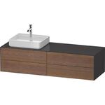 Duravit Waschtischunterbau WHITE TULIP 1600x408x550mm amerik NB / gra hgl o ES