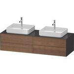 Duravit Waschtischunterbau WHITE TULIP 1600x408x550mm amerik NB / gra hgl o ES