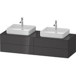 Duravit Waschtischunterbau WHITE TULIP 1600x408x550mm gra hgl o ES