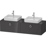 Duravit Waschtischunterbau WHITE TULIP 1600x408x550mm gra hgl o ES