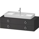 Duravit Waschtischunterbau WHITE TULIP 1300x408x550mm gra sdm o ES