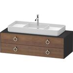 Duravit Waschtischunterbau WHITE TULIP 1300x408x550mm amerik NB / gra sdm o ES