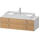 Duravit Waschtischunterbau WHITE TULIP 1300x408x550mm Ei na mass / we hgl o ES