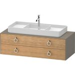 Duravit Waschtischunterbau WHITE TULIP 1300x408x550mm Ei na mass / Steing sdm o