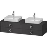 Duravit Waschtischunterbau WHITE TULIP 1600x408x550mm gra sdm o ES