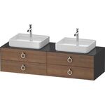 Duravit Waschtischunterbau WHITE TULIP 1600x408x550mm amerik NB / gra hgl o ES