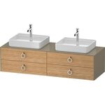 Duravit Waschtischunterbau WHITE TULIP 1600x408x550mm Ei na mass /steingrau hgl