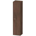 DU XBase Hochschrank 400x358x1760mm Tür 1,Türansch. L/R,Glasfb.5,Nussb.Dunk.